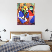 Toile Gris - Bouteille de rhum et journal (Insitu(Chambre))