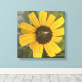 Toile gris foraday Floral Jaune Imprimer (Insitu (Plancher de Bois))