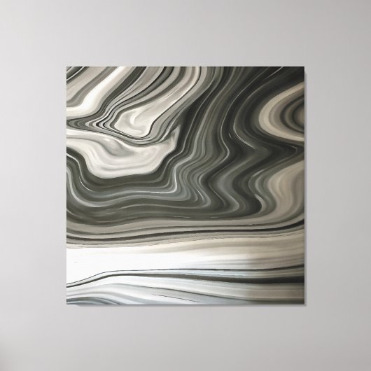 Toile Gris Monotone Artistique Acrylique Pour Abstrait (Recto)