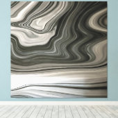 Toile Gris Monotone Artistique Acrylique Pour Abstrait (Insitu (Plancher de Bois))