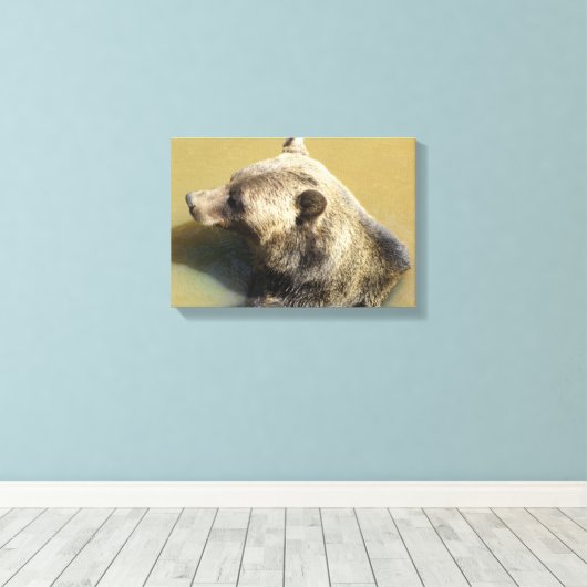 Toile Grizzly Bear (Insitu (Plancher de Bois))