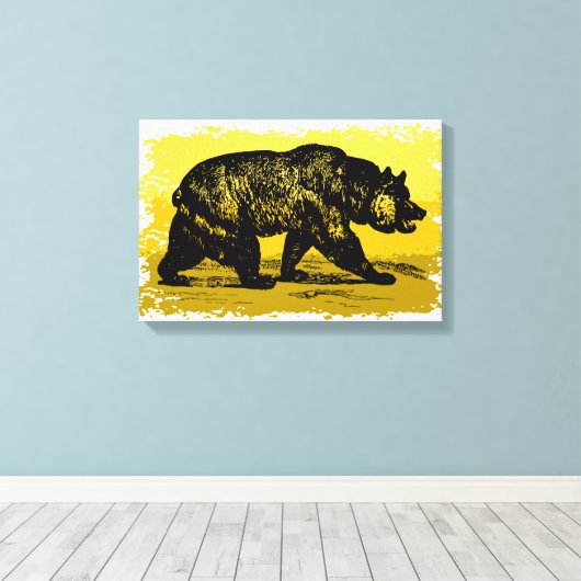 Toile Grizzly Bear (Insitu (Plancher de Bois))