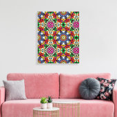 Toile Groovy Funky Flower Power (Insitu(Salon))