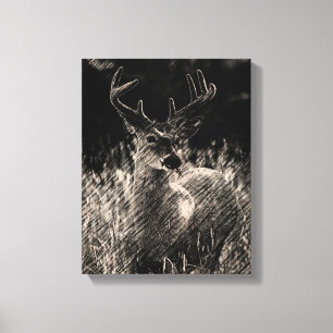 Toile Gros Canvas Buck Imprimer