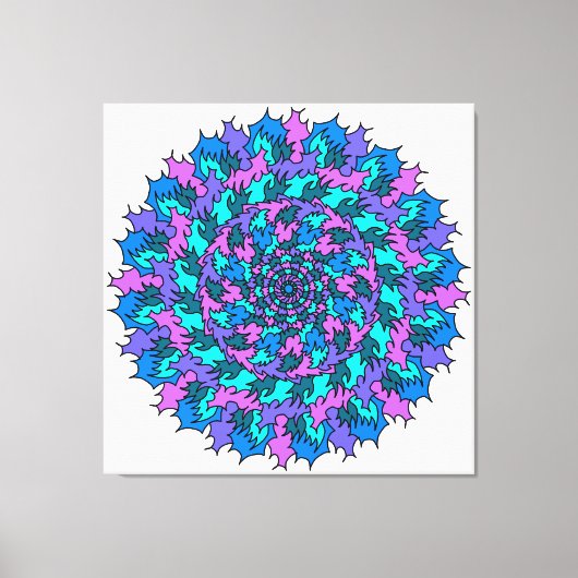 Toile Gros Doodle violet Friggin (Recto)