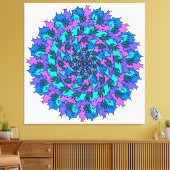 Toile Gros Doodle violet Friggin (Insitu(Salon))