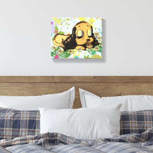 Toile gros oeil dormir Chien Chien Chien Chien Chien Chi (Insitu(Chambre))