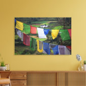 Toile Gros plan de drapeaux de prière (Insitu(Salon))