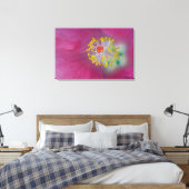 Toile Gros plan de l'étamine d'Hibiscus, Hibiscus (Insitu(Chambre))