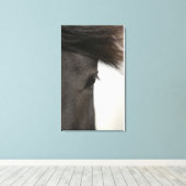 Toile Gros plan de l'oeil et des cheveux (Insitu (Plancher de Bois))