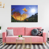 Toile Gros plan de papillon, ailes de battant (Insitu(Salon))