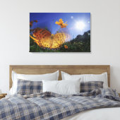 Toile Gros plan de papillon, ailes de battant (Insitu(Chambre))