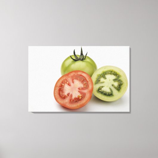 Toile Gros plan de trois tomates (Recto)