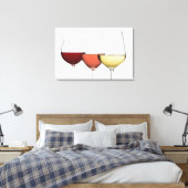 Toile Gros plan de verres de différents vins (Insitu(Chambre))