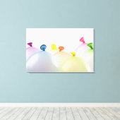 Toile Gros plan des ballons (Insitu (Plancher de Bois))