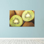 Toile Gros plan des kiwis (Insitu (Plancher de Bois))