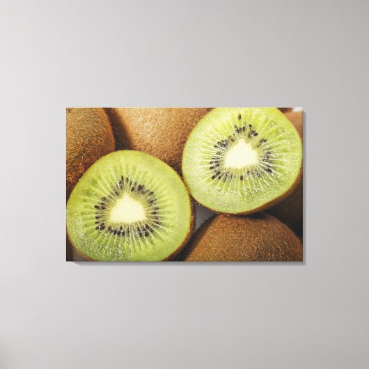 Toile Gros plan des kiwis (Recto)