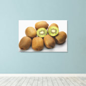 Toile Gros plan des kiwis 2 (Insitu (Plancher de Bois))