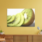 Toile Gros plan des tranches de kiwi (Insitu(Salon))