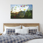 Toile Gros plan du papillon sur la fleur (Insitu(Chambre))