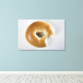 Toile Gros plan d'un bagel (Insitu (Plancher de Bois))