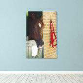 Toile Gros plan d'un cheval 2 (Insitu (Plancher de Bois))