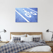 Toile Gros plan d'un panneau de bicyclette sur la route (Insitu(Chambre))