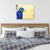 Toile Gros plan d'un paon 3 (Insitu(Chambre))