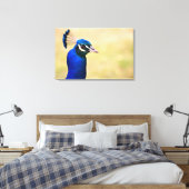 Toile Gros plan d'un paon 3 (Insitu(Chambre))