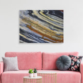 Toile Gros plan d'une dalle de jaspe strié (Insitu(Salon))