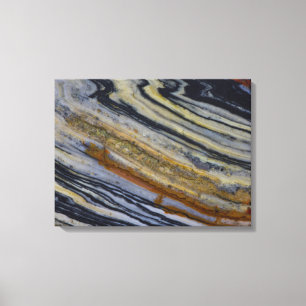 Toile Gros plan d'une dalle de jaspe triée