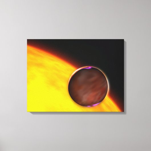 Toile Gros plan d'une planète extrasolaire (Recto)