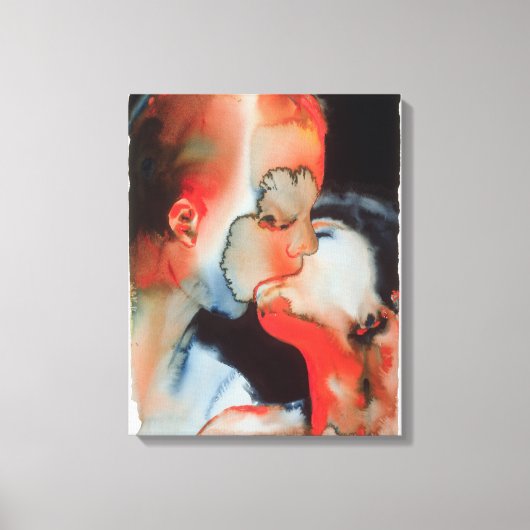Toile Gros plan Kiss 1988 (Recto)