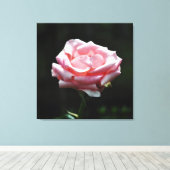 Toile Gros plan Rose (Insitu (Plancher de Bois))