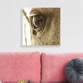 Toile Gros plan Sepia Image d'un Cheval gris applaudi da (Insitu(Salon))