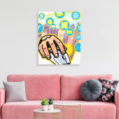 Toile Gros plan sur la souris d'ordinateur (Insitu(Salon))