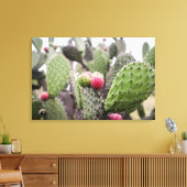Toile Gros plan sur un cactus figuier de barbarie (Insitu(Salon))