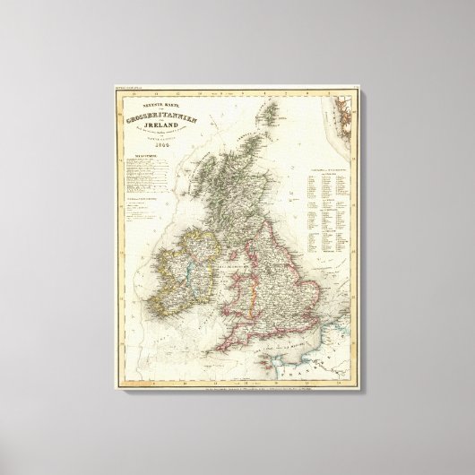 Toile Grossbritannien, Irlande (Recto)