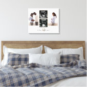 Toile Grossesse 4 photo Collage Monogramme initial (Insitu(Chambre))