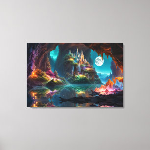 Toile Grotte en cristal brillant