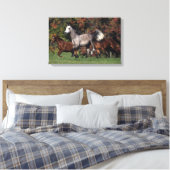 Toile Groupe de Chevaux arabes en course (Insitu(Chambre))