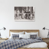 Toile Groupe d'edwardiane bicyclique, early 1900 s (b/w (Insitu(Chambre))