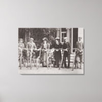 Groupe d'edwardiane bicyclique, early 1900 s (b/w