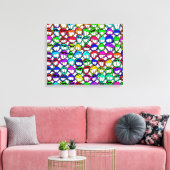 TOILE GROUPE D'FACES COOL (Insitu(Salon))