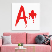 Toile Groupe sanguin A+ Positif #Hôpital d'horreur (Insitu(Salon))