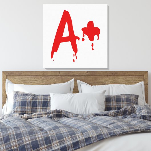 Toile Groupe sanguin A+ Positif #Hôpital d'horreur (Insitu(Chambre))