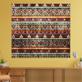 Toile Groupe tribal : Ethno Retro Motif (Insitu(Salon))