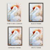 Toile Grue de Sandhill Whimsical Art