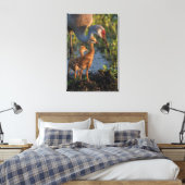 Toile Grue du Canada avec poussins, Floride (Insitu(Chambre))