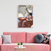 Toile Grue japonaise "Longévité" (Insitu(Salon))